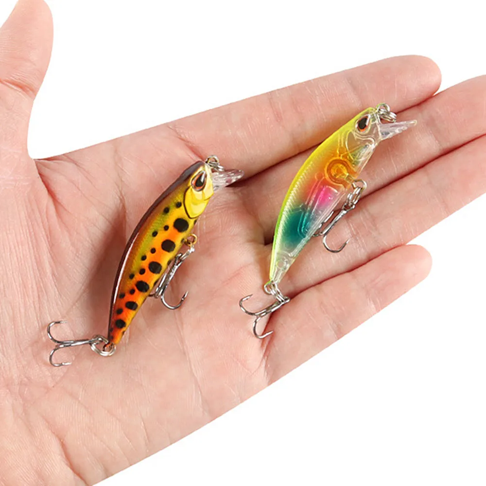 Sporting Mini Sinking Minnow Wobblers Fishing Lures 5.5cm 5g Trout Artificial pl - £23.52 GBP