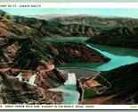 Arrow Rock Dam Boise Idaho ID UNP Unused WB Postcard F5 - $2.92