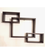 Melannco Modular Wall/Book Shelf Rectangular Display Rack Lifetime Home ... - $952.02 MXN