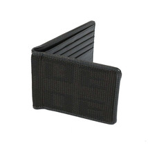 Brand New JDM XL Bride Black Custom Stitched Racing Fabric Bifold Wallet Leather - $20.00