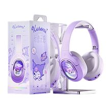 Melody Kuromi Wireless Bluetooth Headphones RGB Light 3.5mm Aux Foldable... - $29.90