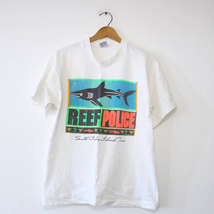 Vintage South Padre Island Texas Reef Police T Shirt Large - £16.72 GBP