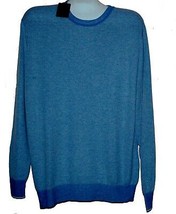 Raffi Royal Blue Italy Design Long Sleeve Cotton Men&#39;s Sweater Size 2XL NEW - £82.37 GBP