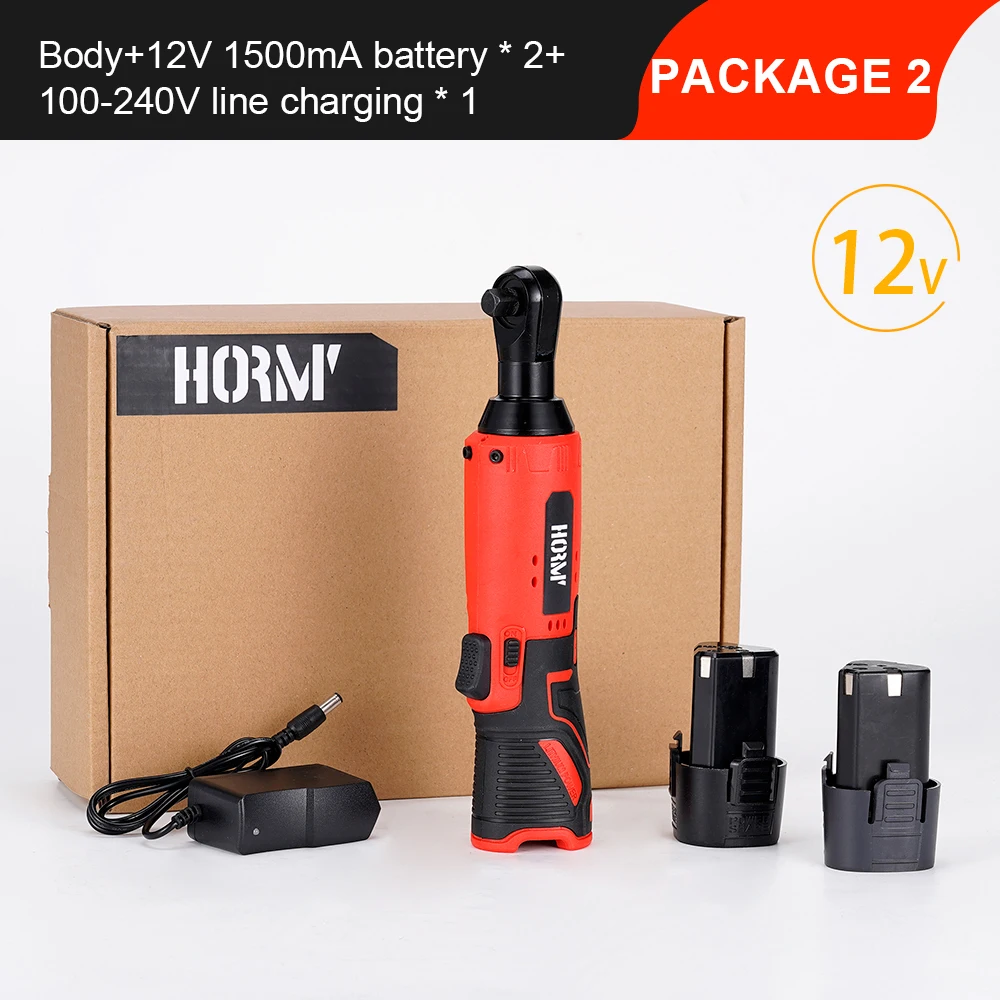 12V 48N.m Electric Impact Wrench Cordless 3/8&#39;&#39; Ratchet Wrench Removal Screw Nut - £117.88 GBP