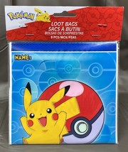 Pokémon Pikachu Nintendo Loot Treat Bags 8 ct - $2.49