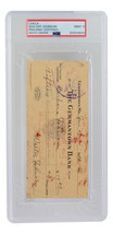 Walter Johnson Unterzeichnet Washington Senators Bank Kariert PSA/DNA Mint 9 - £3,814.42 GBP