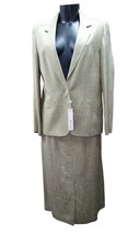 Woman set Jacket Skirt Spring Size 94 (46 It) Hazelnut Shantung Spinata - £108.24 GBP+