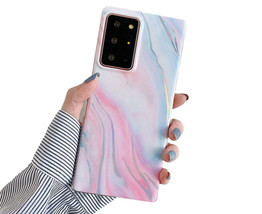 Anymob Samsung Phone Case Chic Laser Splash Marble Pattern Cover S21 Plus Ultra  - £16.54 GBP