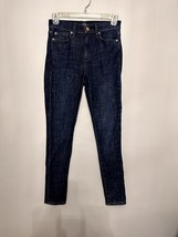 Gap Denim Women&#39;s Skinny Jeans Dark Wash Mid Rise 25P - $18.69