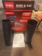 Upper &amp; Lower Vacuum Tubes For Model 51617 &amp; 51618 Toro Rake &amp; Vac Eltc ... - $25.00