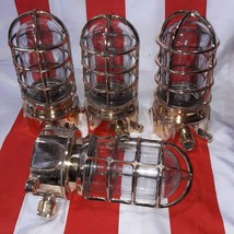 Nautical Brass Dock Marine Bulkhead Light set of 10 - £1,078.53 GBP