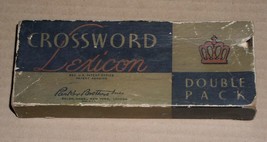 Crossword Lexicon Card Game Vintage 1938 Parker Brothers - £19.60 GBP