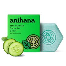 ANIHANA Body Wash Bar with Coconut Oil and Hemp Seed Oil, Soap Free, Moi... - $6.16