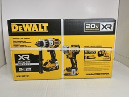 DEWALT 20V Brushless 2 Tool Combo Kit w/Drill Impact Batteries +Bag (DCK... - $315.40