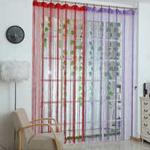Flashing Silver Thread Curtain 1x2 Meters High Door Curtain With Silver ... - $12.70