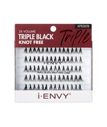 I ENVY BY KISS 3x VOLUME TRIPLE BLACK KNOT FREE LONG LASHES KPE06TB - £2.76 GBP