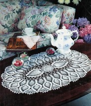 Pineapple Tea Party Garden Hydrangea Table Toppers In Thread Crochet Book - $14.99