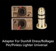 Dunhill Rollagas Lighter Brass Butane Refill Using This Adapter Works Ev... - $19.99