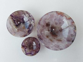 Amethyst Crystal Bowl Hand Carved Gemstone Handmade Agate Bowl Tray 2-3-4&quot;Size - £20.95 GBP+