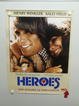 Heroes Henry Winkler Sally Field Harrison Ford Home Video Poster 1977 - £13.17 GBP