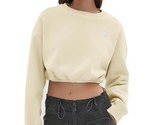 Women Oversized Cropped Sweatshirt Fleece Crewneck Pullover Long Sleeve ... - $39.99