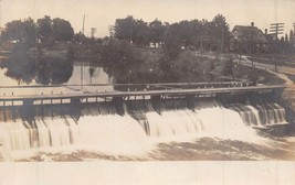 St Louis MICHIGAN-MILL Dam On Pine RIVER~1900s Real Photo Postcard - £10.33 GBP