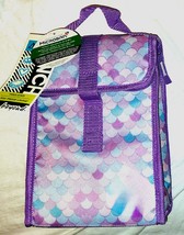 Arctic Zone Fold-Down Lunch Bag/Thermal Insulation, Purple Mermaid Pattern/NEW! - £5.53 GBP