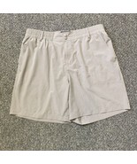 Burlebo Chino Shorts Mens XL Beige Performance  Casual Golf Pockets Ever... - $24.75