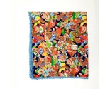 Baby Blanket Cotton Teddy Bears 3x3.5&#39; Multicolor QC4 - $10.39