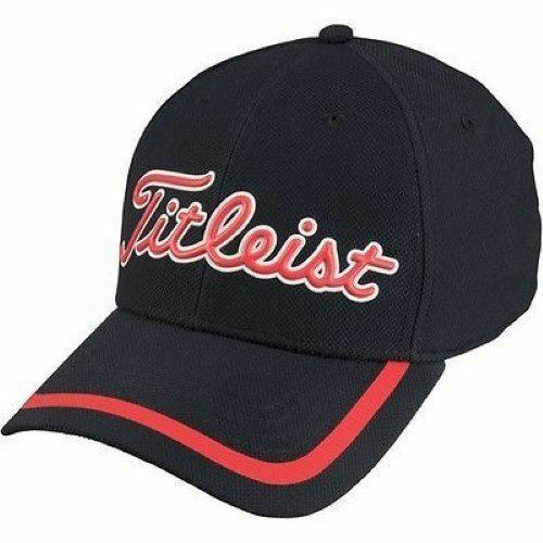 NEW! TITLEIST TPU Performance Fitted Cap [S/M]-Black/Red - $59.28