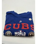 2016 CHICAGO CUBS WORLD SERIES SHIRT NEW  2 XL BY MAJESTIC, MLB Baseball - $27.72 CAD
