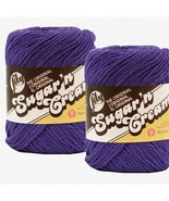 Grape Delight 100% Cotton Yarn 2-Pack - Bulk Buy Sugar n Cream - Soft an... - $30.64