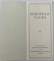 European Tours Hamburg-American Line Independent Inclusive Tour Vintage ... - $14.80
