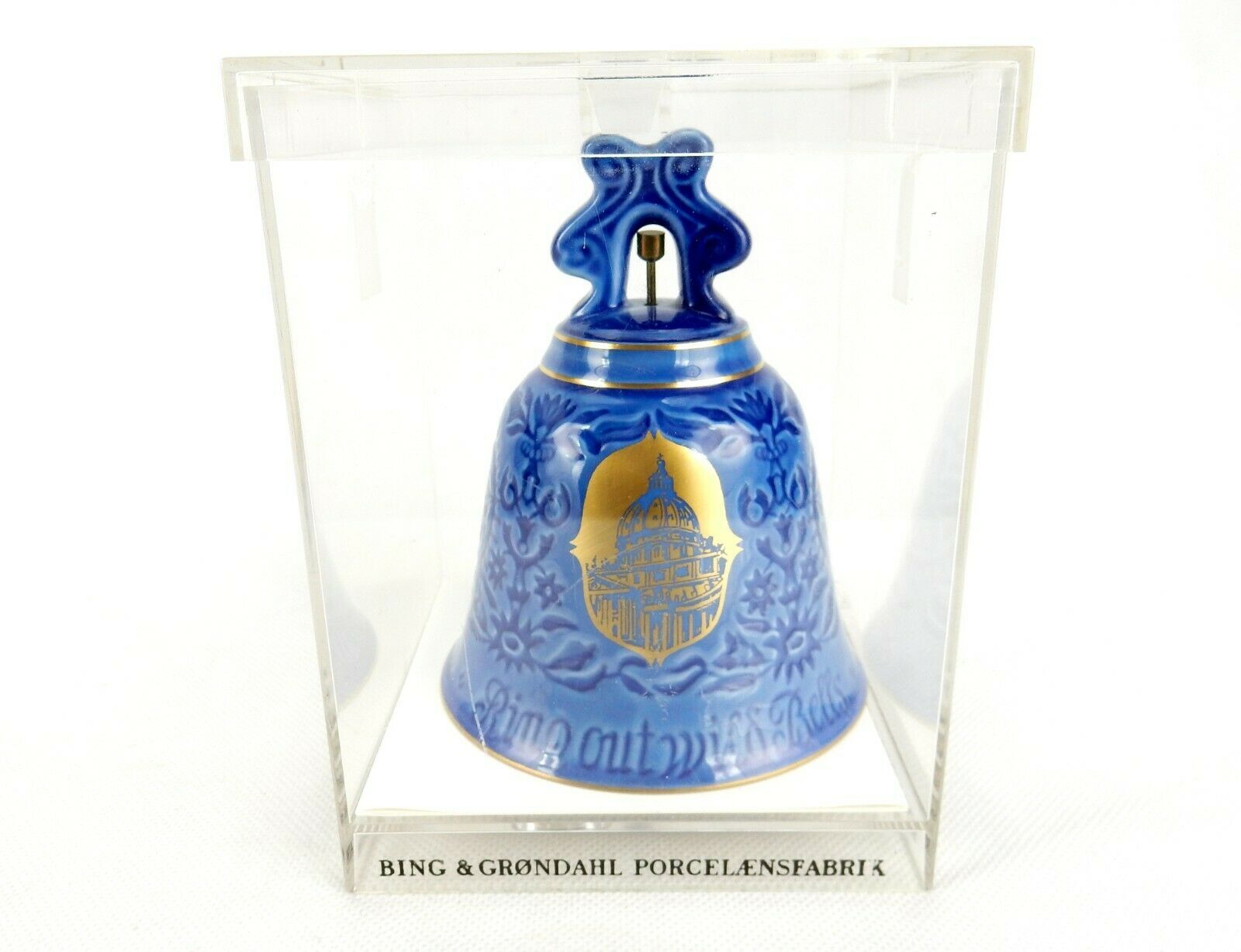 Porcelain New Year's Bell, Bing & Grondahl 1975, St. Peter's Basilica Rome  - $14.65