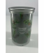 Yankee Candle Balsam &amp; Cedar Jar Glass Candle Green Holiday Christmas 20... - $422.71 MXN