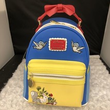 NWT Loungefly DISNEY SNOW WHITE COSPLAY BOW HANDLE MINI BACKPACK - £63.79 GBP