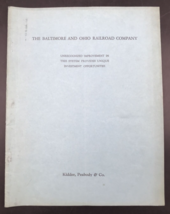 1946 Baltimore &amp; Ohio Railroad BO B&amp;O Investment Analysis by Kidder Peabody - £19.16 GBP