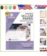 Versatile 100 Sheets Translucent Paper - Perfect for Invitations, Crafts... - $455.80 MXN