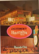 1968 Harrah&#39;s Reno Excitement! Eddie Fisher George Hernandez 7 x 5 postcard - $4.95