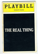 The Real Thing Playbill Tom Stoppard 1984 John Vickery Caroline Lagerfelt - $11.88