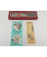 Vintage 1950&#39;s IRWIN 62T WOOD AUGER BIT DISPLAY BOX w/ Insert &amp; Pamphlet  - $12.16 CAD