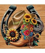  Cowboy Sunflowers Cross Stitch Pattern***LOOK*** - $4.11 CAD
