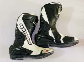 ALPINESTARS Motorcycle Racing Boots Motorbike Shoes Racing LEATHER Boots... - $119.99