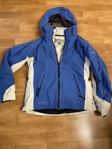 Columbia Titanium snow ski jacket Women&#39;s size Large Omni-Tech Waterproof Hooded - £27.54 GBP