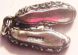 Vintage Sterling Silver Shoes Pendant 4.9 Grams - $16.15