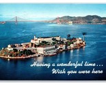 Wish You Were Here Alcatraz San Francisco California CA Chrome Postcard S23 - $1.93