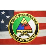 2D ARMORED DIVISION HELL ON WHEELS POCKET PATCH 4&quot; - $7.43