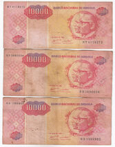 Angola, 10000 Kwanzas, (plein De 3) Banco Nacional De Angola Billets de ... - $10.93