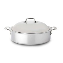 All-Clad 6-Qt 4606 Stainless Steel Tri-Ply Braiser Pan with Domed Lid - $149.59