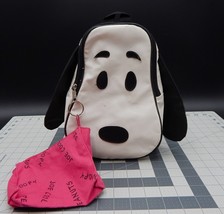 Snoopy Face Backpack Purse Hot Pink Joe Cool Pouch Peanuts 11 Inch - £15.61 GBP
